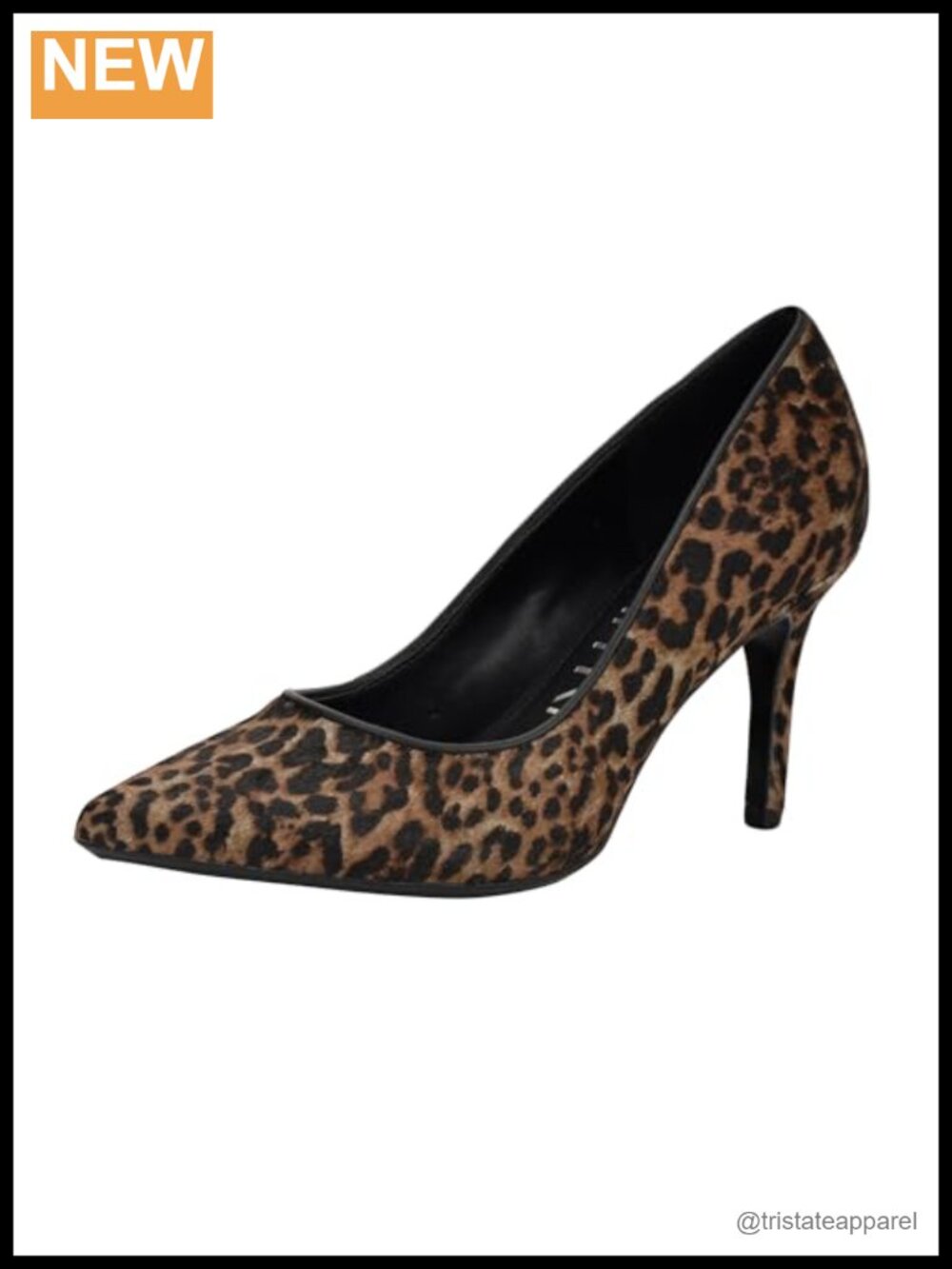 Pointed Toe Stiletto Heel Dress Pumps Faux Leather Slip-On Evening